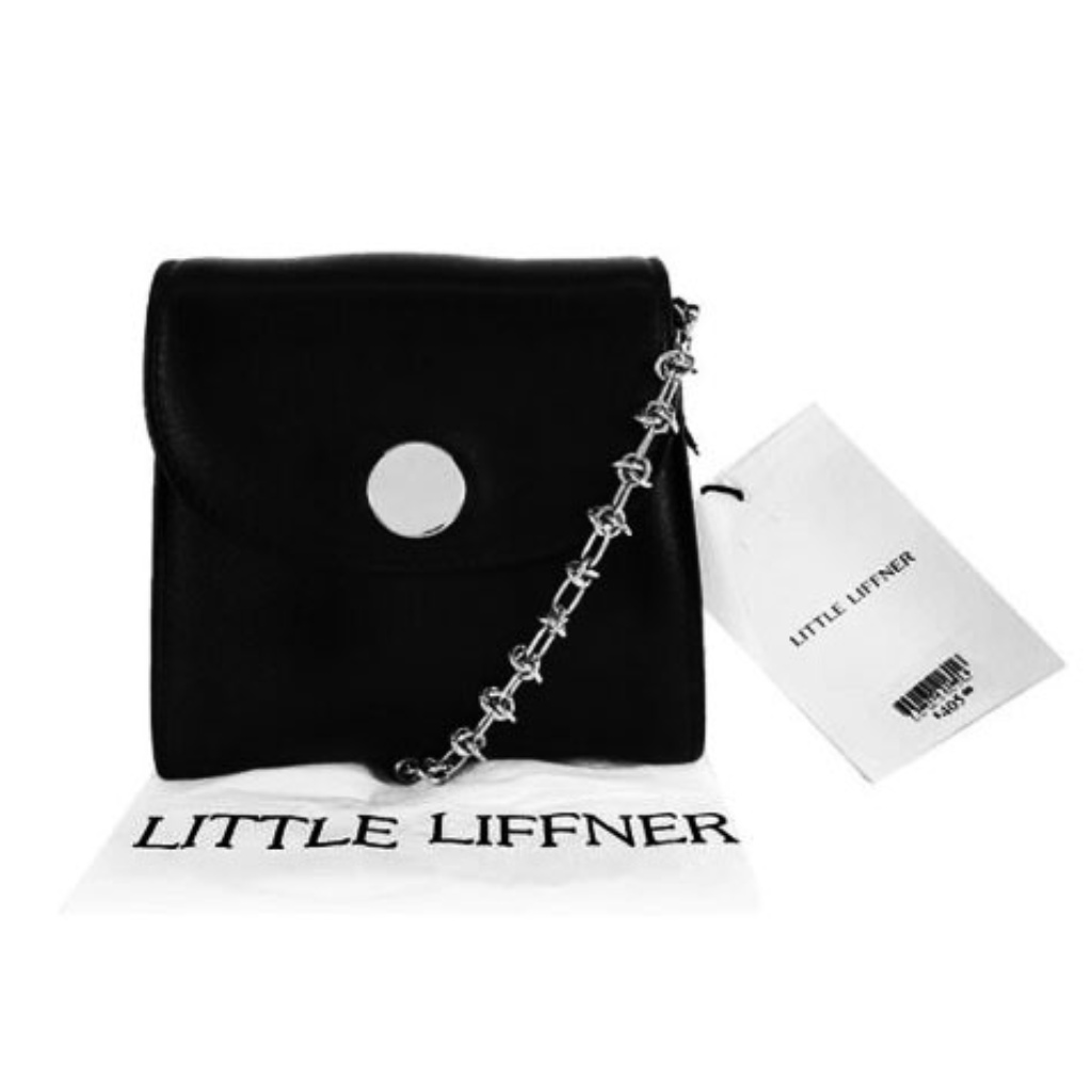 Little Liffner Black Shoulder Bag With Chain